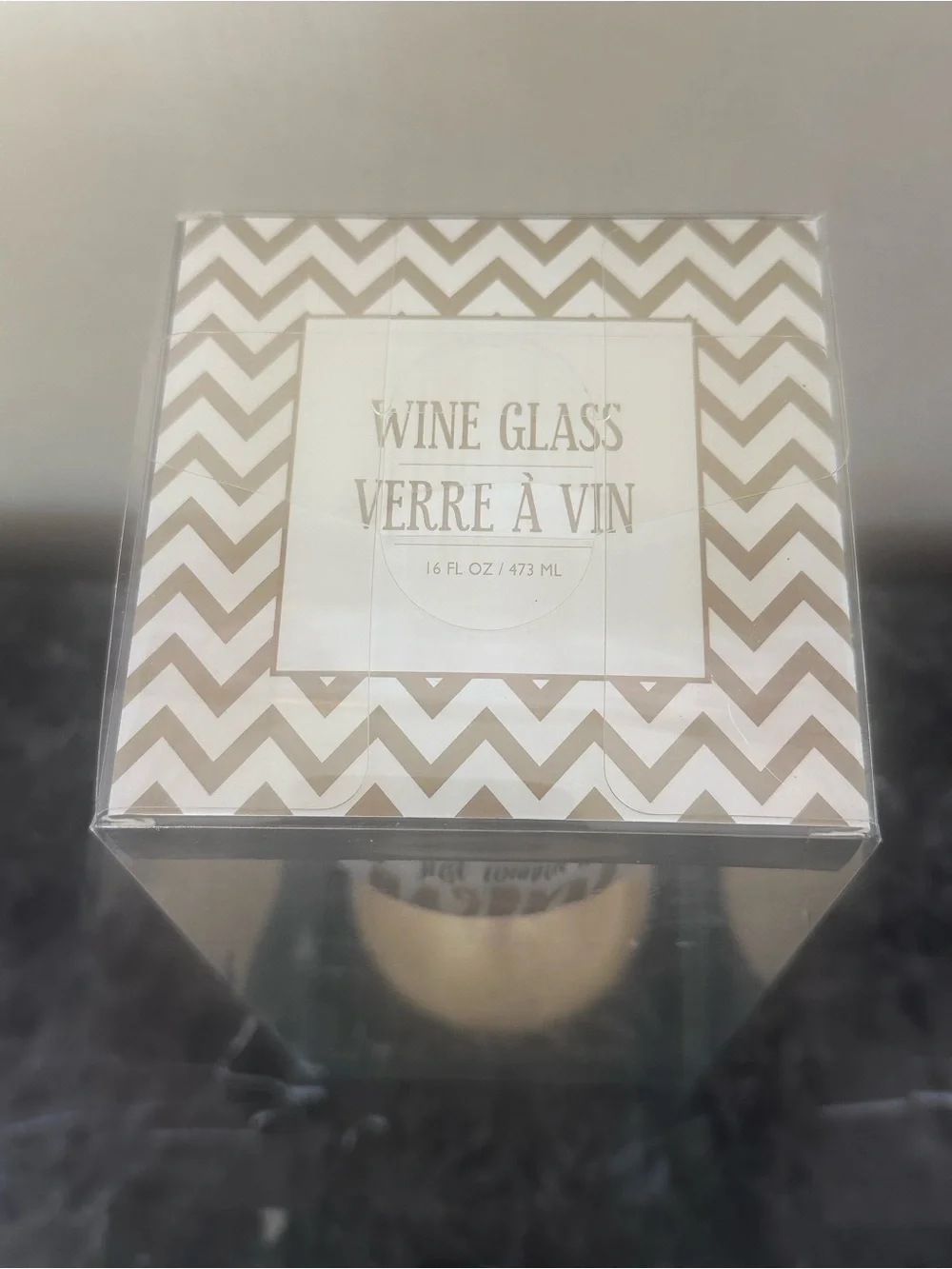 Girls Just Wanna Have Wine 16oz Stemmed Wine Glass Gift Box Gold Pink